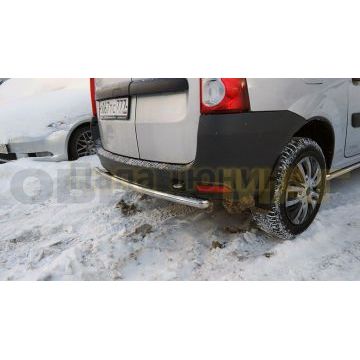Защита заднего бампера d42 РусСталь для Lada Largus 2012-