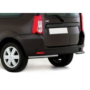 Защита задняя уголки 42 мм Rival для Lada Largus 2012-