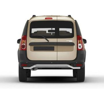 Защита заднего бампера волна 42 мм Rival для Lada Largus Cross 2014-