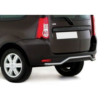 Защита заднего бампера волна 42 мм Rival для Lada Largus 2012-