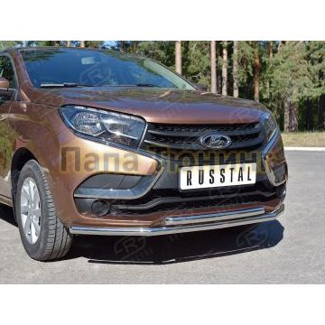 Защита передняя двойная 42-d42 РусСталь для Lada X-RAY 2016-