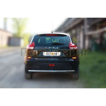 Защита заднего бампера 50 мм ALFeco для Lada X-RAY 2016-
