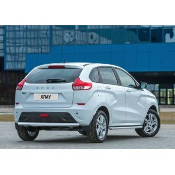 Защита заднего бампера 57 мм Rival для Lada X-RAY 2016-
