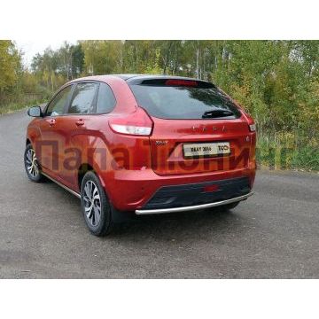 Защита заднего бампера 42 мм ТСС для Lada X-Ray 2016-