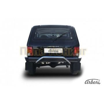 Защита заднего бампера скоба 57 мм Slitkoff для Нива ВАЗ 21213 1976- Защита заднего бампера скоба 57 мм Slitkoff для Нива ВАЗ 21213 1976-