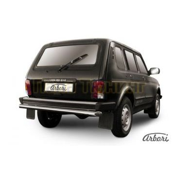 Защита заднего бампера 57 мм Slitkoff для Нива ВАЗ 2131 1993- Защита заднего бампера 57 мм Slitkoff для Нива ВАЗ 2131 1993-