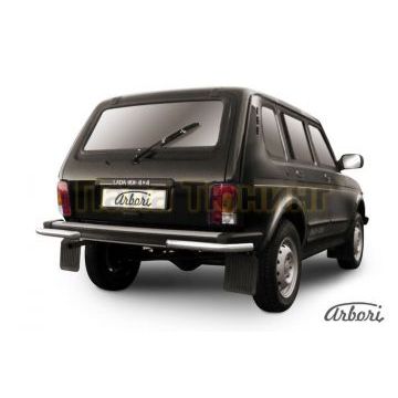 Защита задняя уголки 57 мм Slitkoff для Нива ВАЗ 2131 1993- Защита задняя уголки 57 мм Slitkoff для Нива ВАЗ 2131 1993-