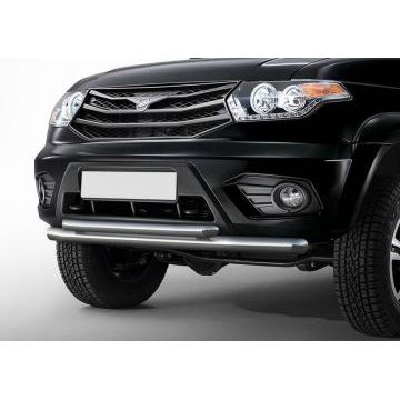 Защита передняя двойная 76-57 мм Rival для УАЗ 3163 Патриот 2015-