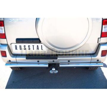 Защита заднего бампера d57 РусСталь для УАЗ Патриот 3163 2005-2014