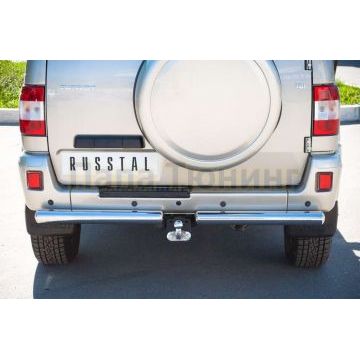 Защита заднего бампера d76 РусСталь для УАЗ Патриот 3163 2005-2014