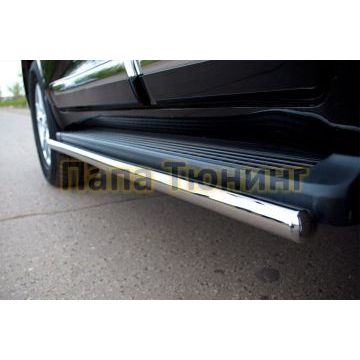 Пороги труба d42 РусСталь для Toyota Land Cruiser 200 2007-2015
