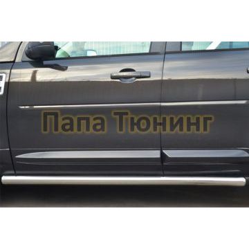 Пороги труба d57 вариант 3 РусСталь для Land Rover Freelander 2 2012-2014
