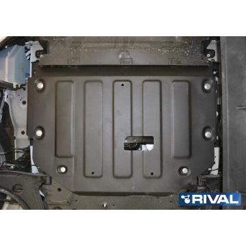 Защита картера + КПП Rival сталь 2 мм для Ford Transit, V - 2.2d; полный/передний/задний привод 2014-