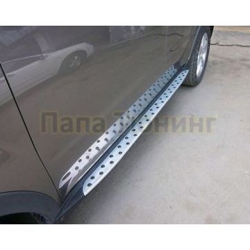 Пороги алюминиевые OEM Tuning для Ssangyong Actyon 2010-