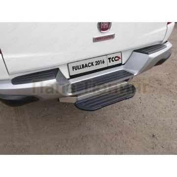 Подножка к порогу ТСС под фаркоп черная 600мм для Fiat Fullback 2016- Подножка к порогу ТСС под фаркоп черная 600мм для Fiat Fullback 2016-
