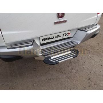 Подножка к порогу ТСС под фаркоп Silver 600мм для Fiat Fullback 2016- Подножка к порогу ТСС под фаркоп Silver 600мм для Fiat Fullback 2016-