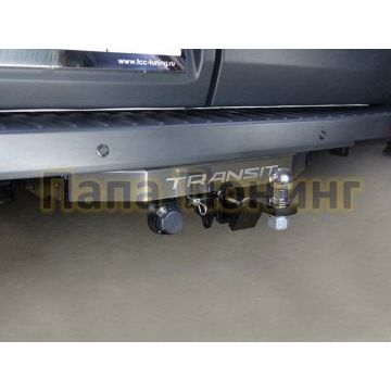 Фаркоп ТСС оцинкованный, надпись Transit, шар E для Ford Transit 2014-