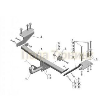 Фаркоп Avtos для Great Wall Hover H6 2013-2015