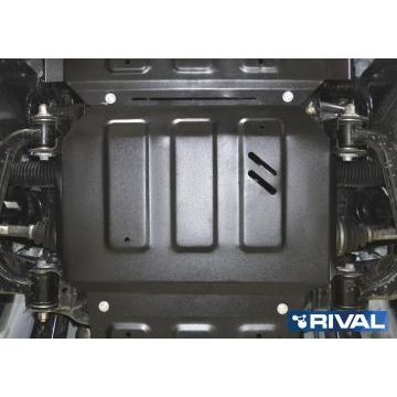 Защита картера Rival сталь 2 мм Foton Tunland, V - 2.8d; полный привод 2017-