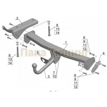 Фаркоп Avtos для Land Rover Freelander II 2007-2014