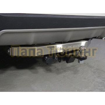 Фаркоп ТСС оцинкованный, надпись Lifan, шар E из нержавеющей стали для Lifan X60 2016-