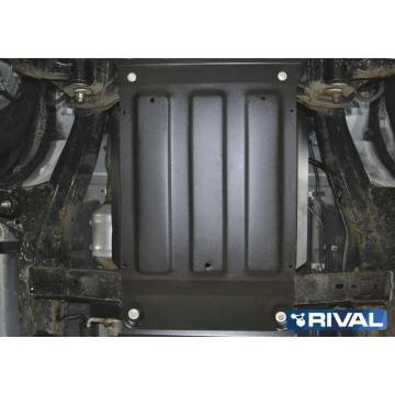 Защита КПП Rival сталь 2 мм Foton Tunland, V - 2.8d; полный привод 2017- 2019
