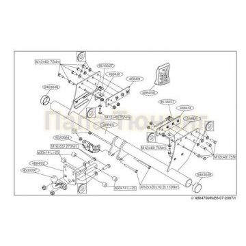Фаркоп Brink шар F для Mitsubishi L200 2006-2015