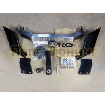 Фаркоп оцинкованный ТСС с надписью Mitsubishi, шар E нержавеющий для Mitsubishi L200 2015-2019 Фаркоп оцинкованный ТСС с надписью Mitsubishi, шар E нержавеющий для Mitsubishi L200 2015-2019