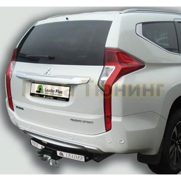 Фаркоп с нержавеющей пластиной Лидер-Плюс для Mitsubishi Pajero Sport 2008-2013