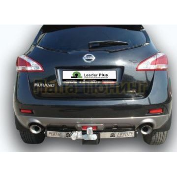 Фаркоп с нержавеющей пластиной Лидер-Плюс для Nissan Murano 2010-2016
