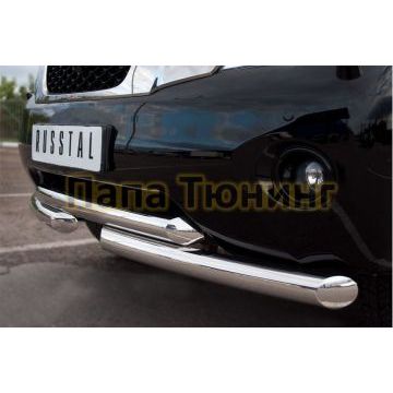 Защита передняя двойная 76-d76 РусСталь для Nissan Patrol 2010-2013