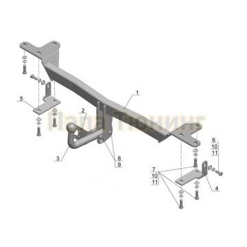 Фаркоп Avtos для Suzuki Grand Vitara 2005-2007