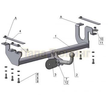 Фаркоп Avtos для Suzuki Jimny 1998-2011
