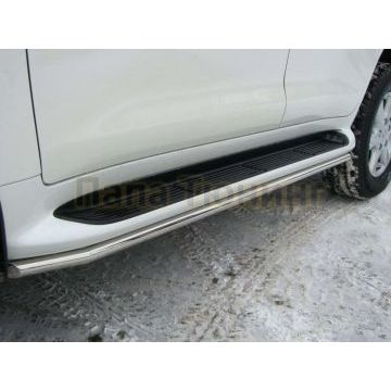 Пороги труба d42 вариант 3 РусСталь для Lexus LX 570 2007-2012