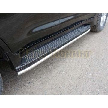 Защита штатного порога 50 мм ТСС для Lexus LX-570 2007-2012 Защита штатного порога 50 мм ТСС для Lexus LX-570 2007-2012