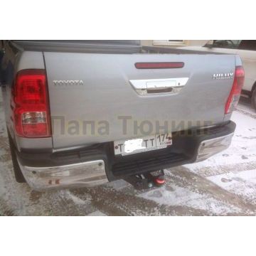 Фаркоп Bozal 2950/120 для Toyota Hilux VIII, для авто без отбойного бруса Pick-up 2015-