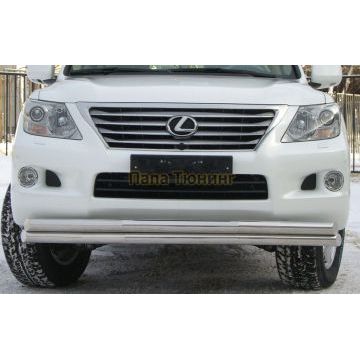 Защита передняя двойная d57-d57 РусСталь для Lexus LX 570 2007-2012