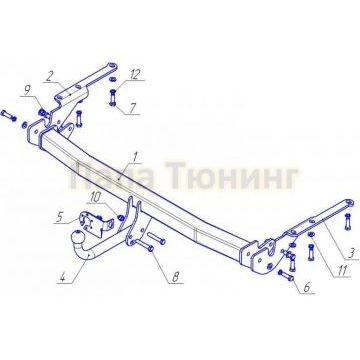Фаркоп Avtos для Toyota RAV4 2009-2010