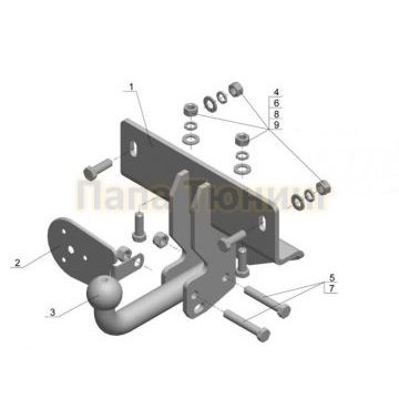 Фаркоп Avtos для Тагаз Tager 2008-2014