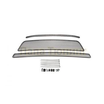 Защита радиатора Arbori черная сота 15 мм 3 штуки для авто без камеры для Ford Explorer 2015-