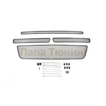 Защита радиатора Arbori черная сота 10 мм 4 штуки для авто с камерой для Ford Explorer 2015-