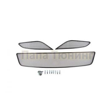 Защита радиатора Arbori черная сота 10 мм 2 штуки для Great Wall Hover H5 2011-2015