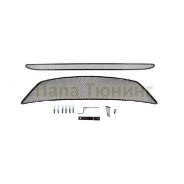 Защита радиатора Arbori черная сота 10 мм 2 штуки для Hyundai ix35 2010-2015