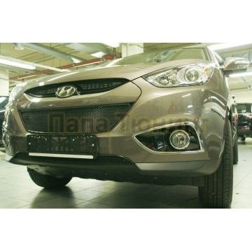 Защита радиатора Arbori черная сота 15 мм 2 штуки для Hyundai ix35 2010-2015