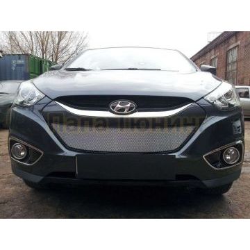 Защита радиатора хром РусСталь для Hyundai ix35 2010-2015