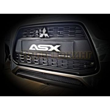 Защита радиатора Arbori черная сота 15 мм для Mitsubishi ASX 2013-2016