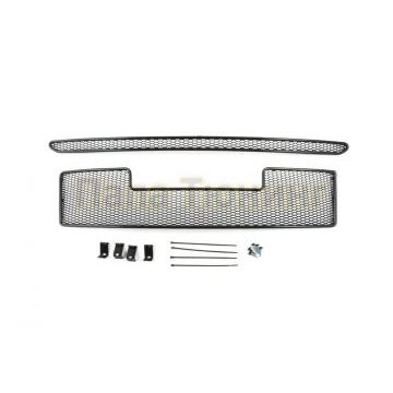 Защита радиатора Arbori черная сота 20 мм 2 штуки для Mitsubishi Pajero 4 2014-