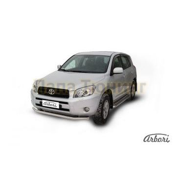 Защита переднего бампера 57 мм Slitkoff для Toyota RAV4 2006-2009 Защита переднего бампера 57 мм Slitkoff для Toyota RAV4 2006-2009