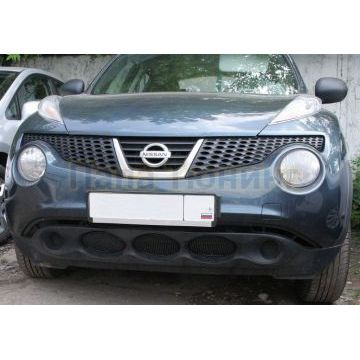 Защита радиатора Arbori черная сота 15 мм 3 штуки для Nissan Juke 2010-2014