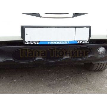 Защита радиатора черная РусСталь для Nissan Juke 2010-2014